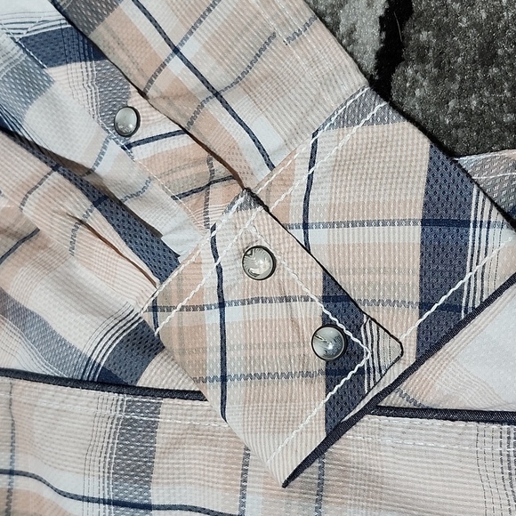 BKE EMBROIDERED PLAID TAILORED FIT SNAP-BUTTON LONG-SLEEVED SHIRT - Picture 8 of 13